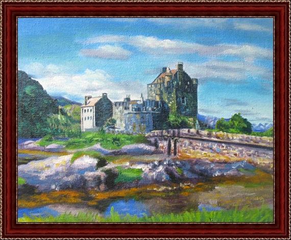 Scottish castle painting